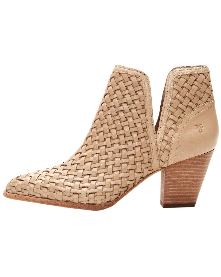 frye reed woven bootie