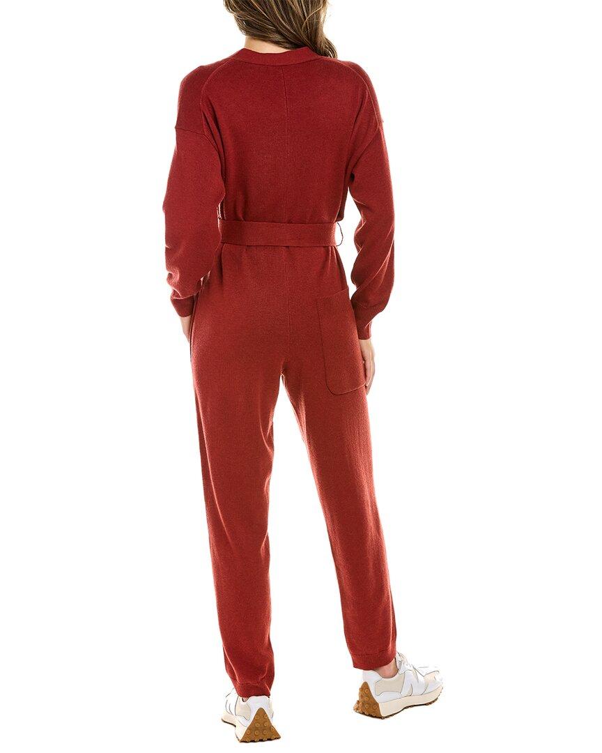 Alex Mill Wool-blend Sweater Jumpsuit in Red | Lyst