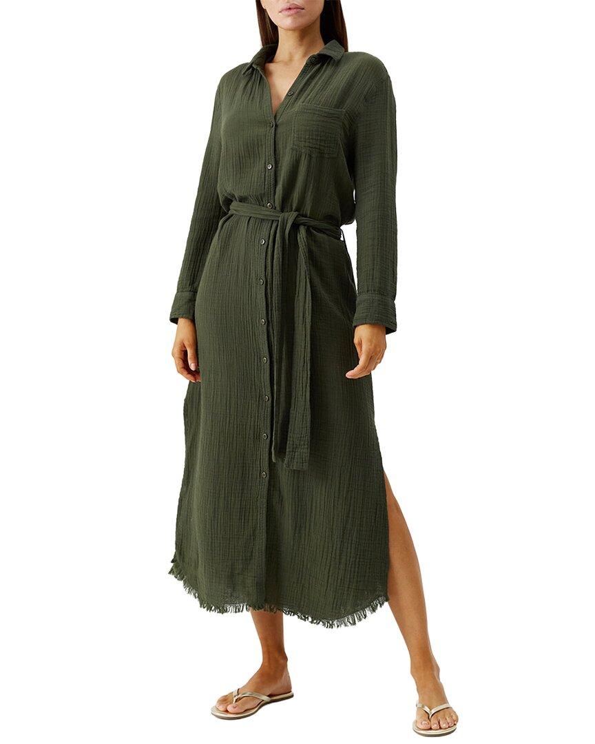 melissa odabash green dress Abigail V Neck Long Dress Green