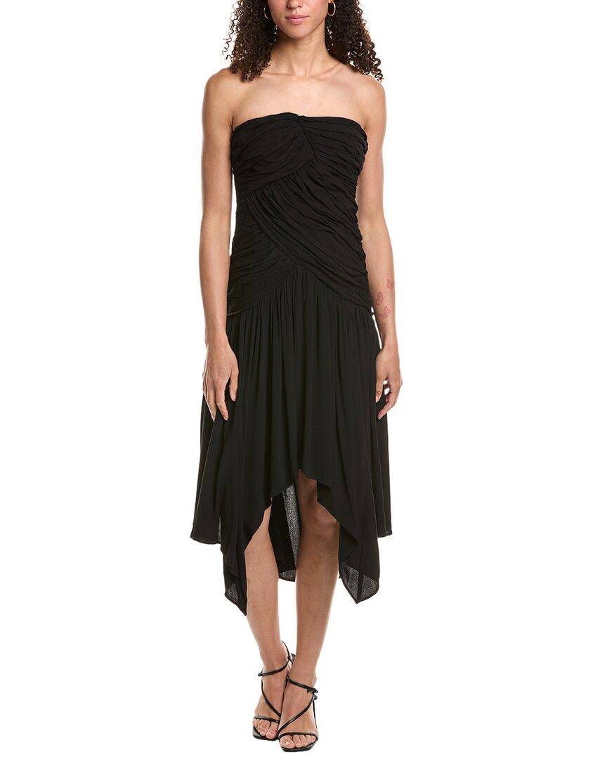 earrings to wear with black lace dress Joie Maylene Hi Low Dress in Caviar  Order Of Style