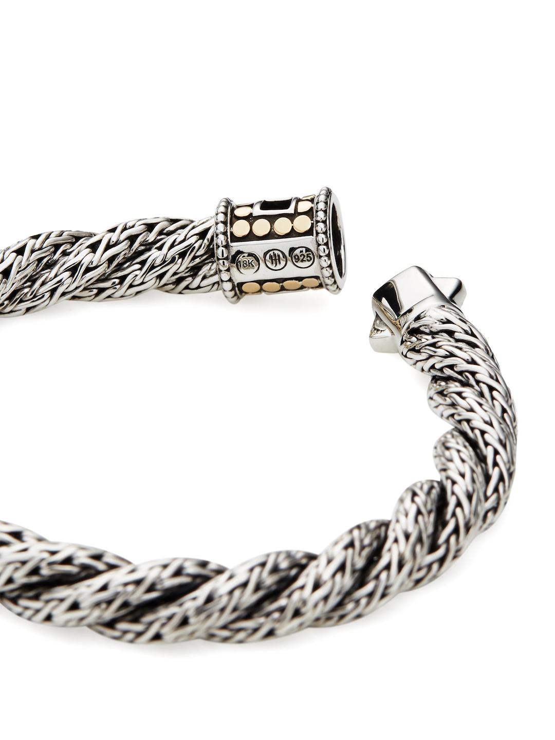 John Hardy Dot Gold & Silver Triple Twist Chain Bracelet in Metallic Lyst