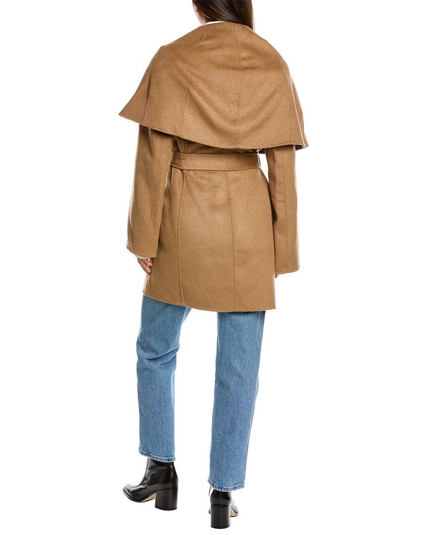 tahari marilyn double face wool blend coat