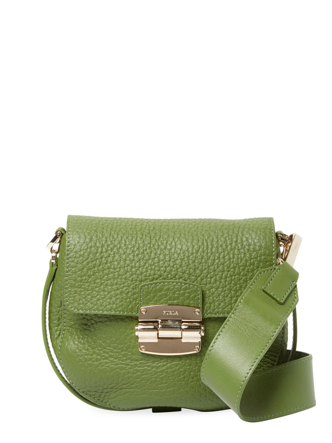 Furla Leather Club Mini Crossbody Bag in Green | Lyst UK
