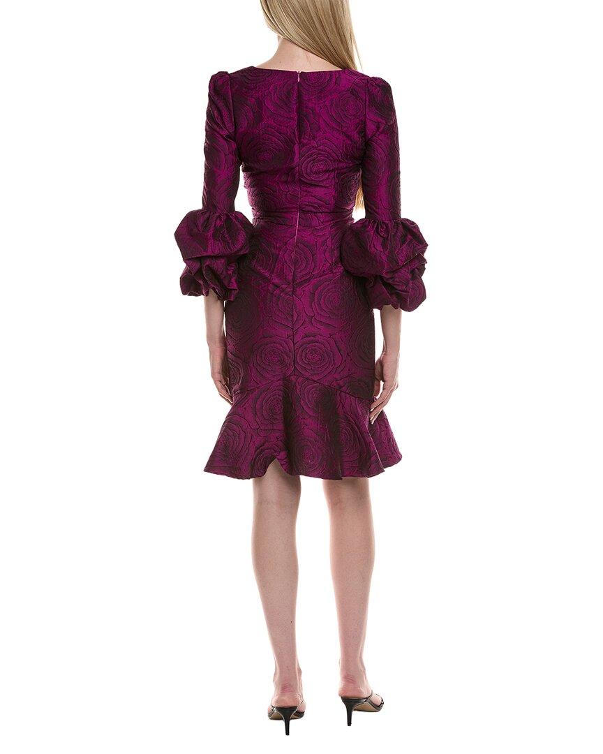 strapless open back dress Purple Peplum African Print Dress