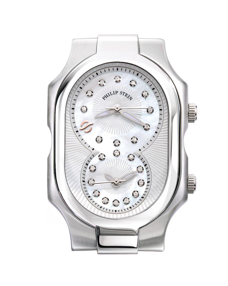 Philip Stein Signature Diamond Watch Case - Large in Metallic - Lyst