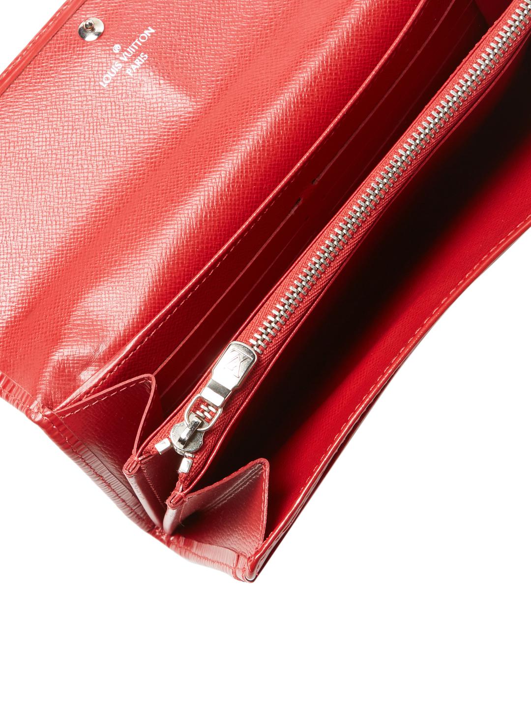 Louis Vuitton Leather Vintage Epi Sarah Wallet in Red - Lyst