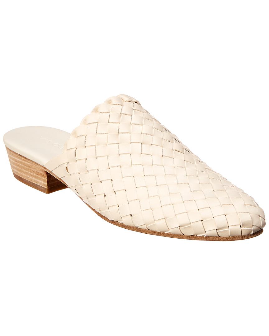 vince barrett woven leather mules