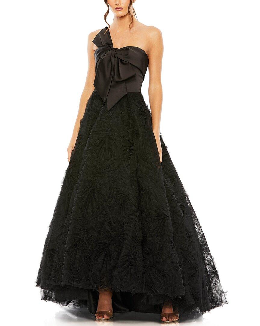 Mac duggal black gown best sale