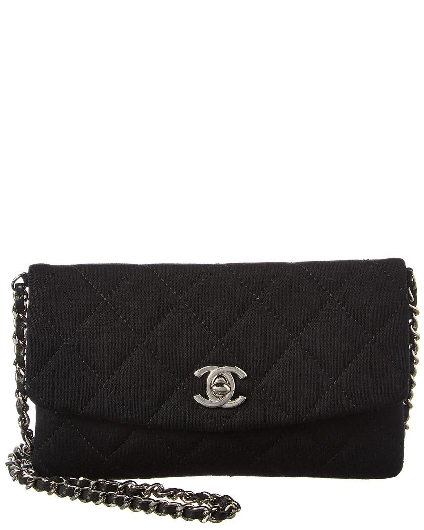 Chanel Black Quilted Fabric Mini Shoulder Bag - Lyst