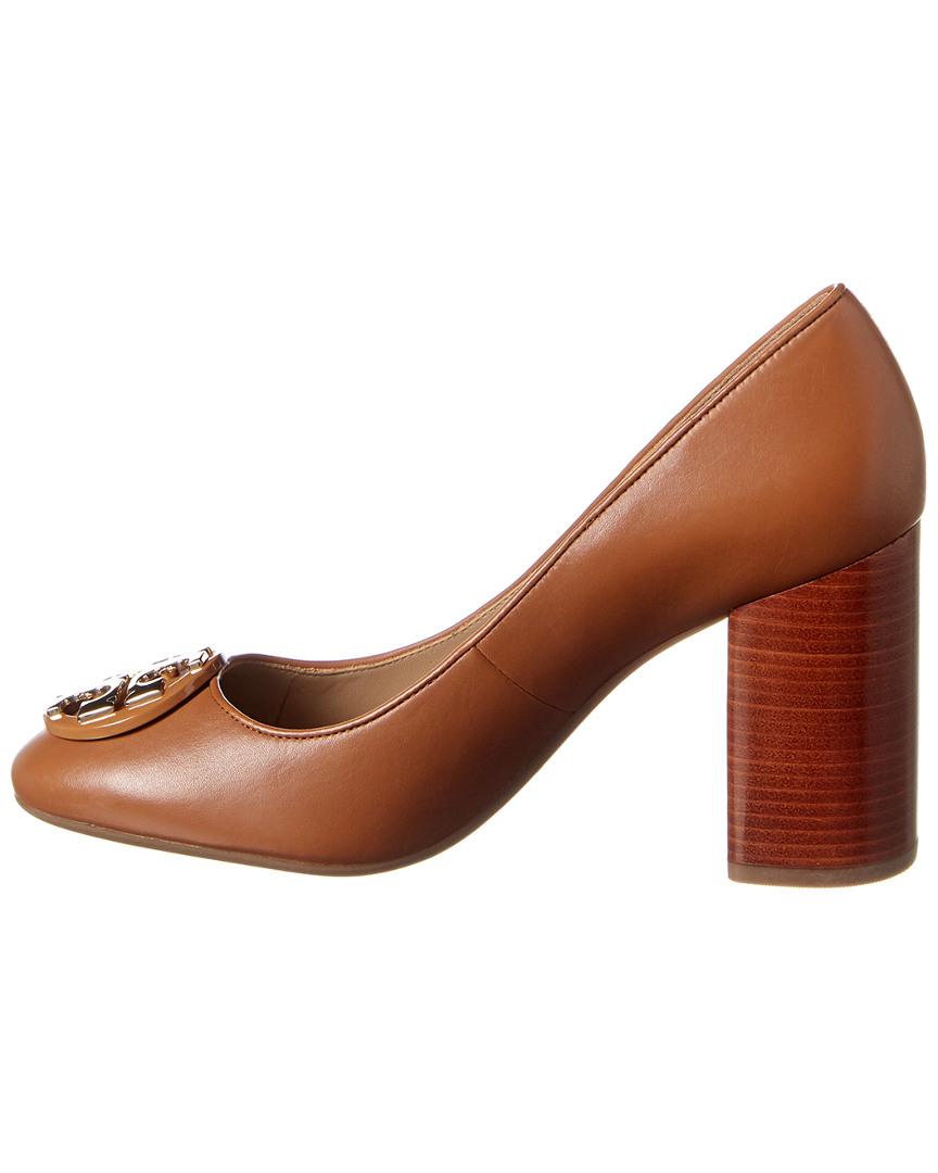 Tory Burch Janey Leather Pump in Brown | Lyst UK