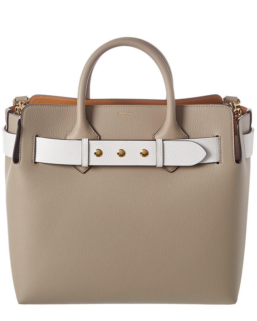 Burberry Triple Stud Belt Bag Medium Leather Tote in Gray Lyst