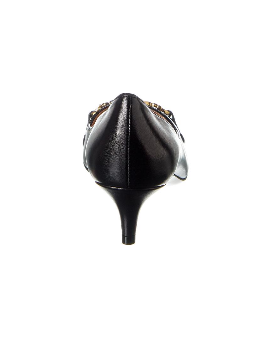 Gucci Zumi Mid-heel Leather Pump in Black | Lyst Canada