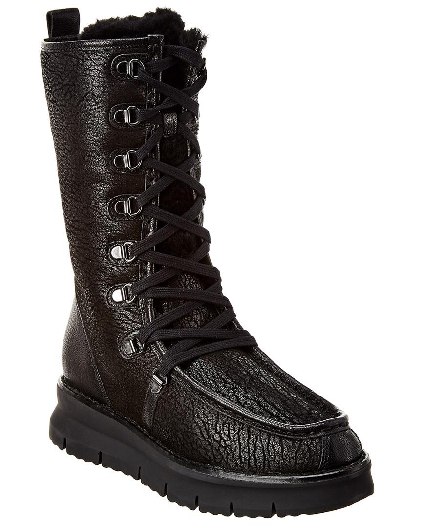 Geox Suede Porthya Suede Boot in Black - Lyst