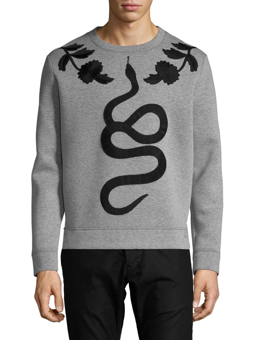 gucci snake crewneck