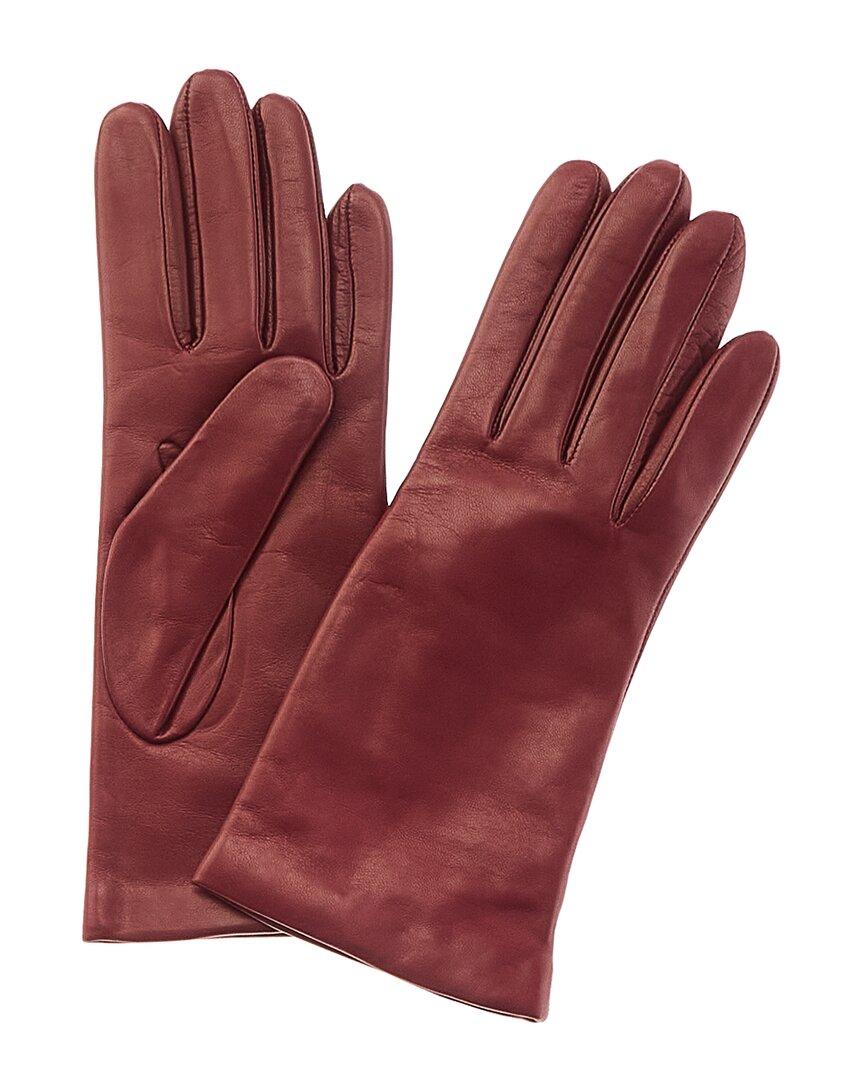 Portolano Cashmerelined Leather Gloves in Red Lyst