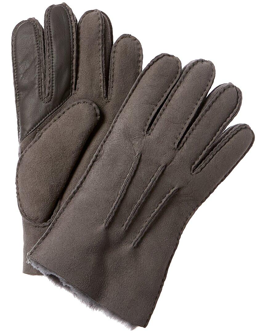 UGG Contrast Shearling Gloves in Brown for Men | Lyst