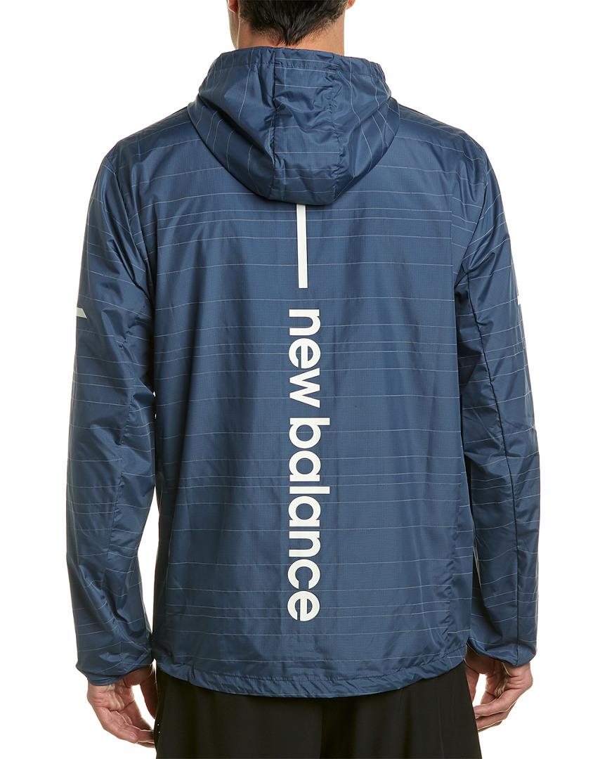 New Balance Synthetic Reflective Light Packable Jacket in Blue for Men -  Lyst