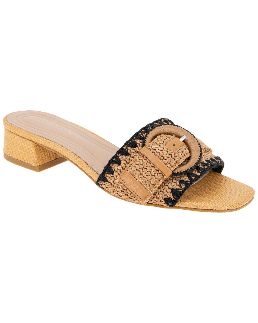 BCBGeneration Women's Letti Flat Sandal – Braided Upper With Toe Ring Detail