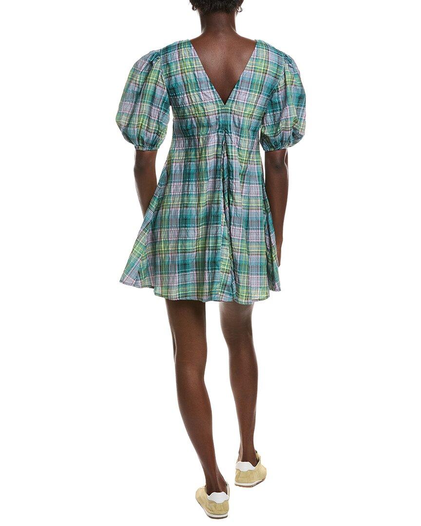 green emerald velvet dress Seersucker Check V-Neck Mini Dress  Club21.com