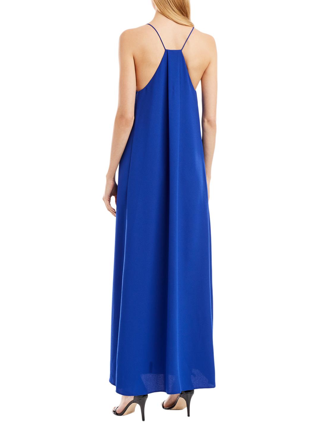 Nicole Miller V-neck Maxi Dress in Blue ...