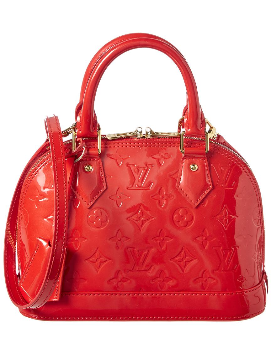 Alma leather mini bag Louis Vuitton Red in Leather - 36114004