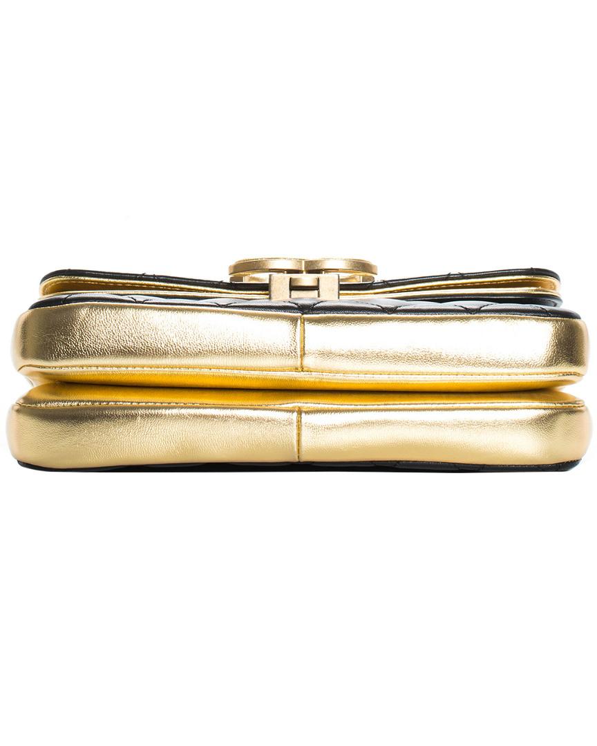 Chanel Gold CC Flap Embellished Shoulder Bag Golden Leather ref.964774 -  Joli Closet