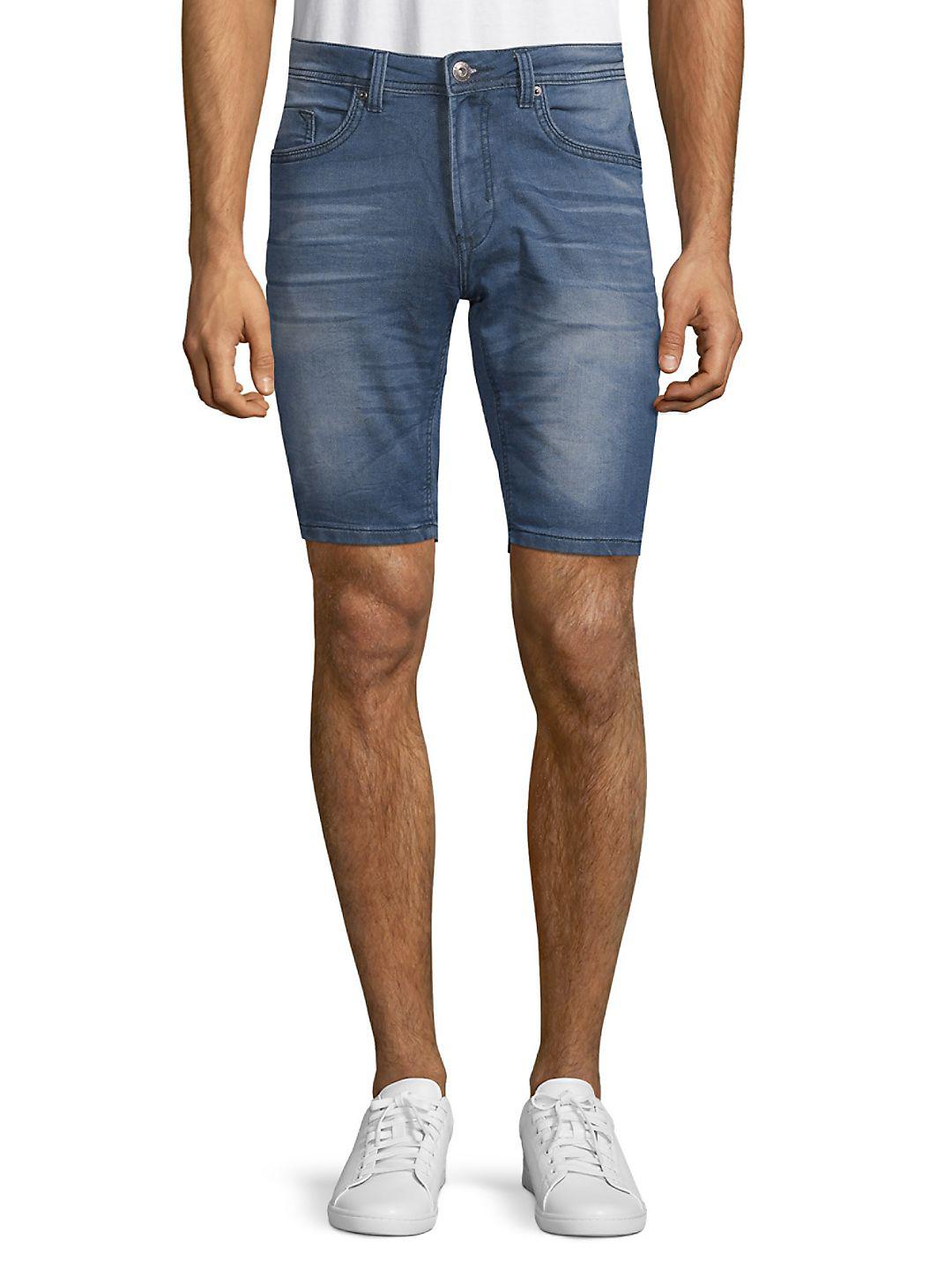 Buffalo David Bitton Evan-x Denim Shorts in Blue for Men | Lyst