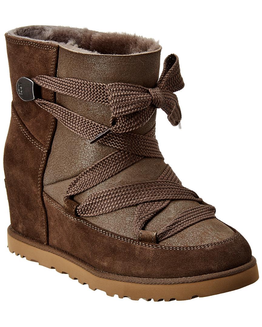 ugg femme lace up boots