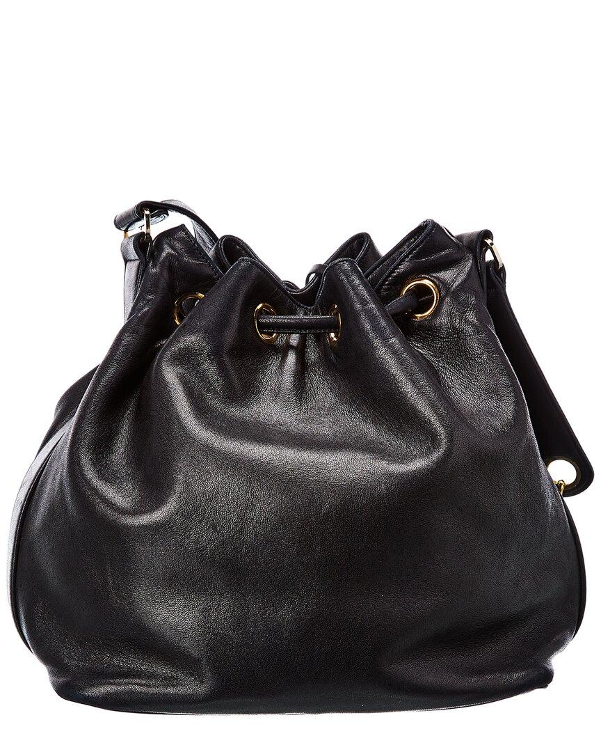 chanel lambskin drawstring bolsa