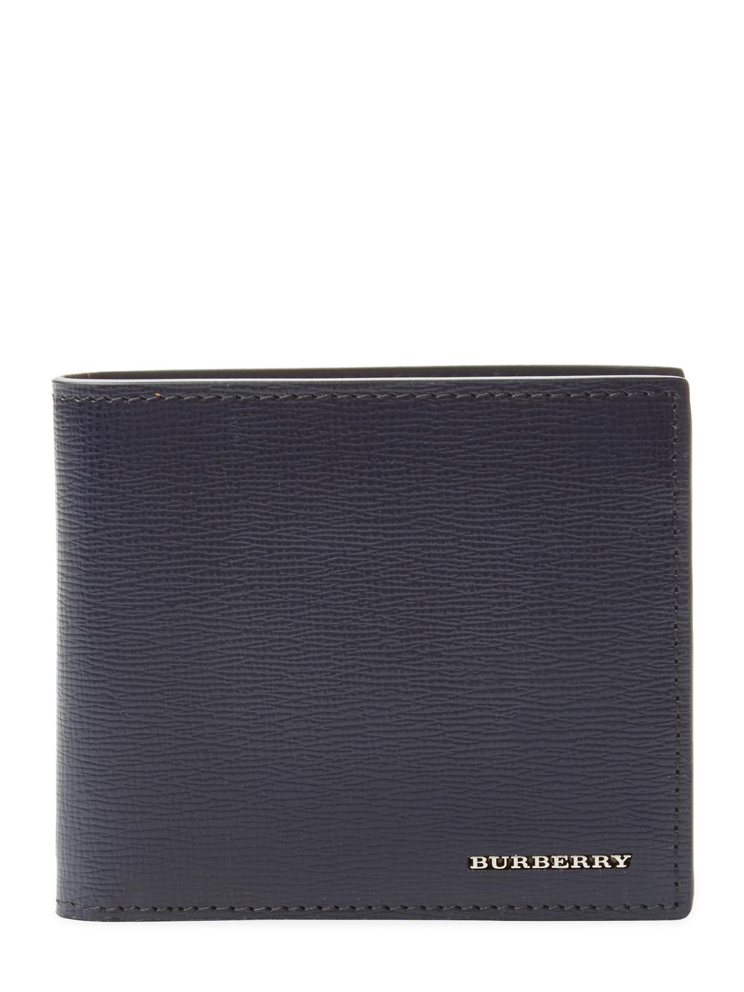 burberry grainy leather bifold wallet