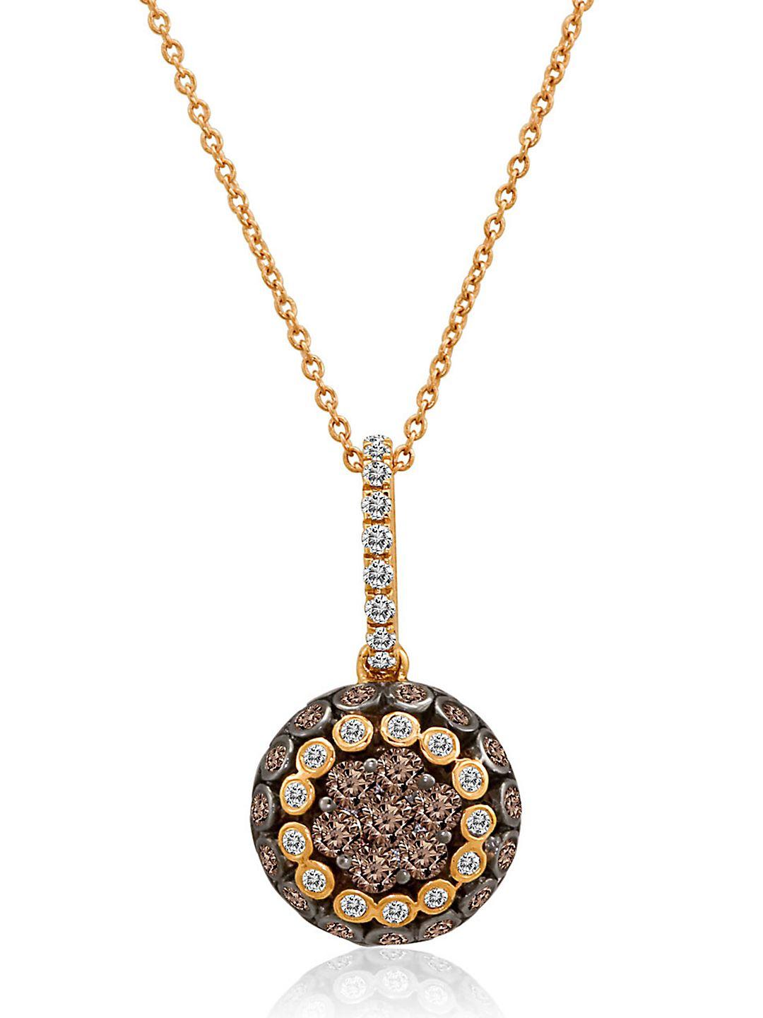 Le Vian 14k Strawberry Gold Diamond Pendant Necklace in Metallic Lyst
