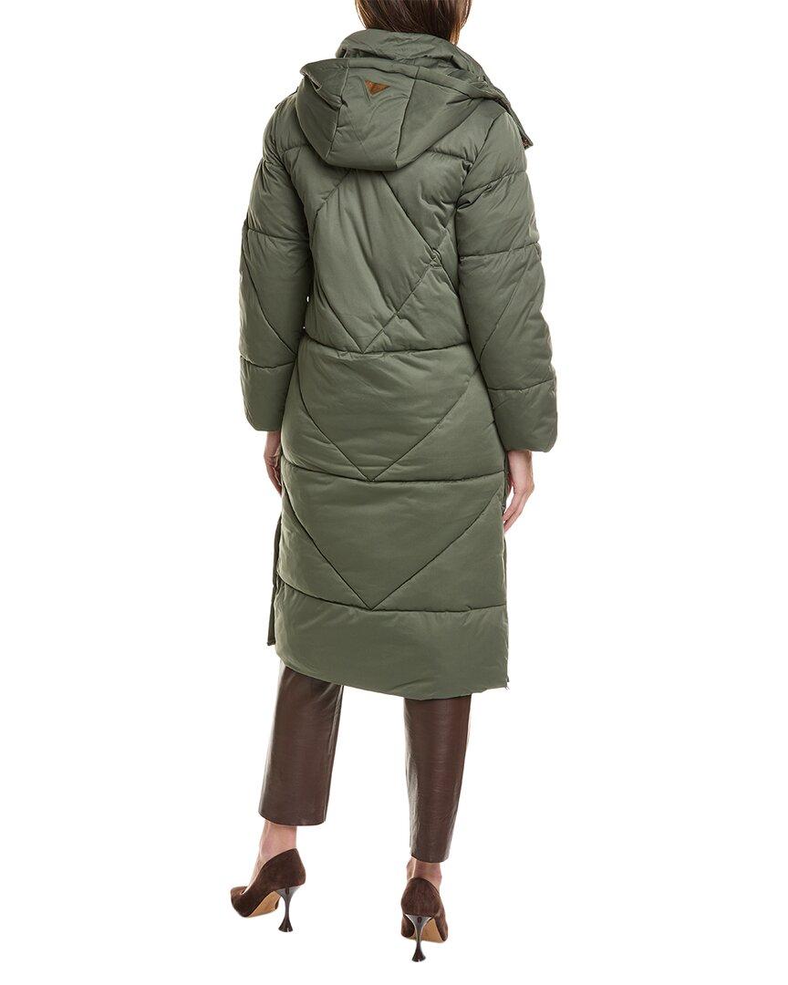 Avec Les Filles Hooded Thermalpuff Duvet Puffer Coat in Green Lyst UK