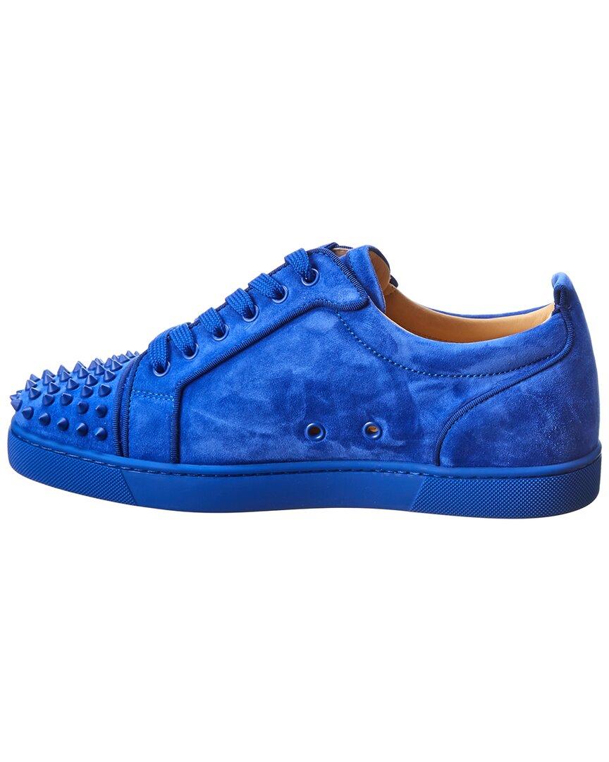 Christian Louboutin Louis Orlato Suede Sneaker in Blue for Men | Lyst
