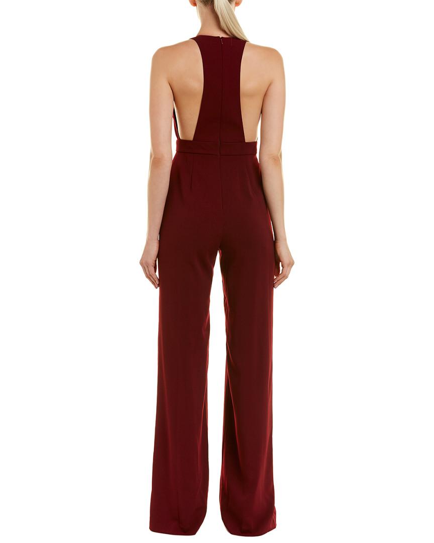 jay godfrey red jumpsuit