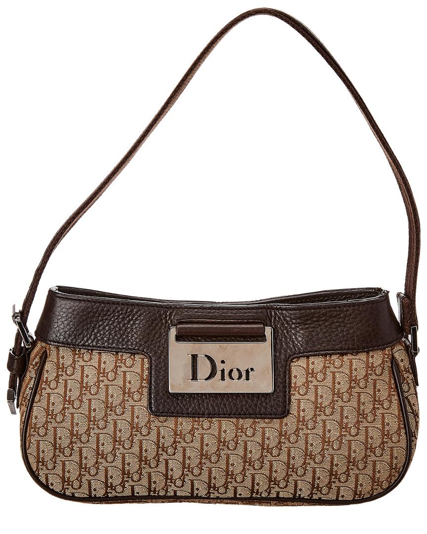 Dior Brown Trotter Canvas Shoulder Bag | Lyst