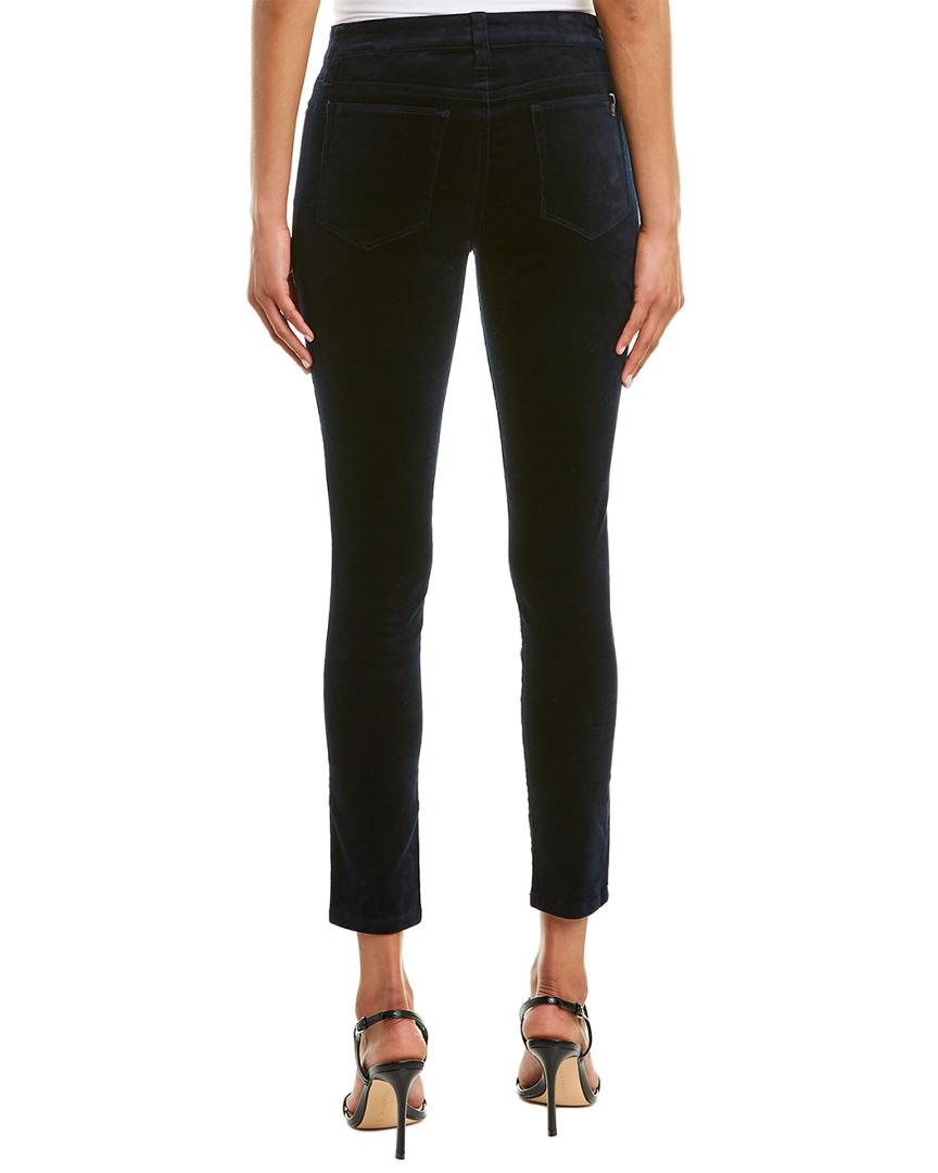 navy velvet skinny jeans