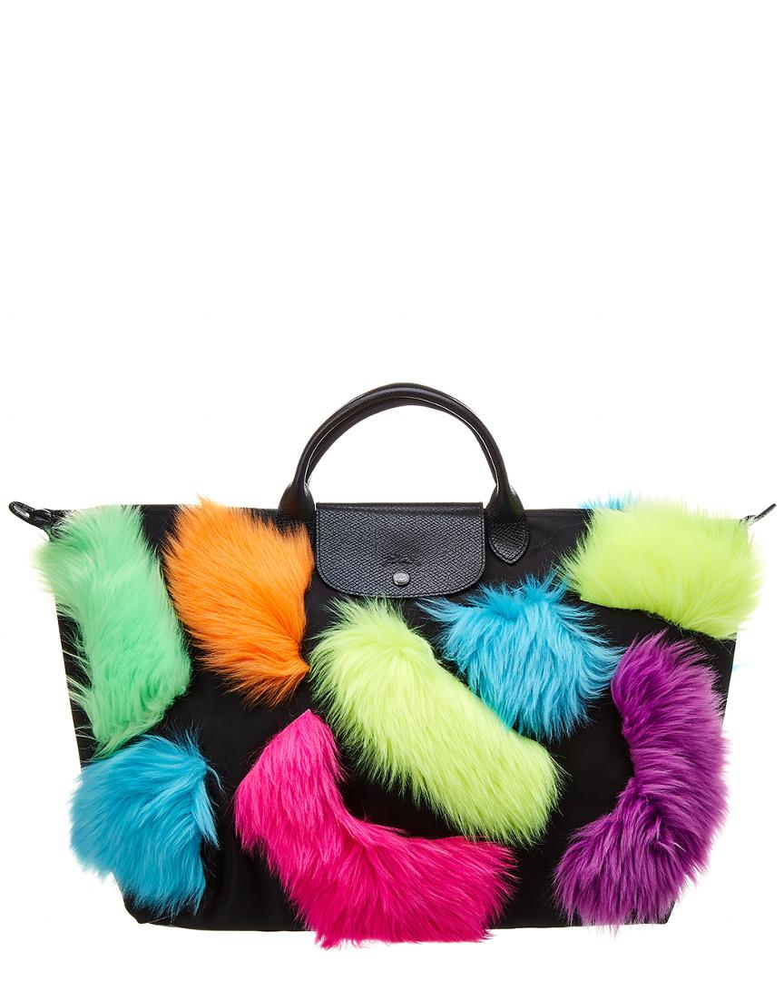 longchamp fur bag