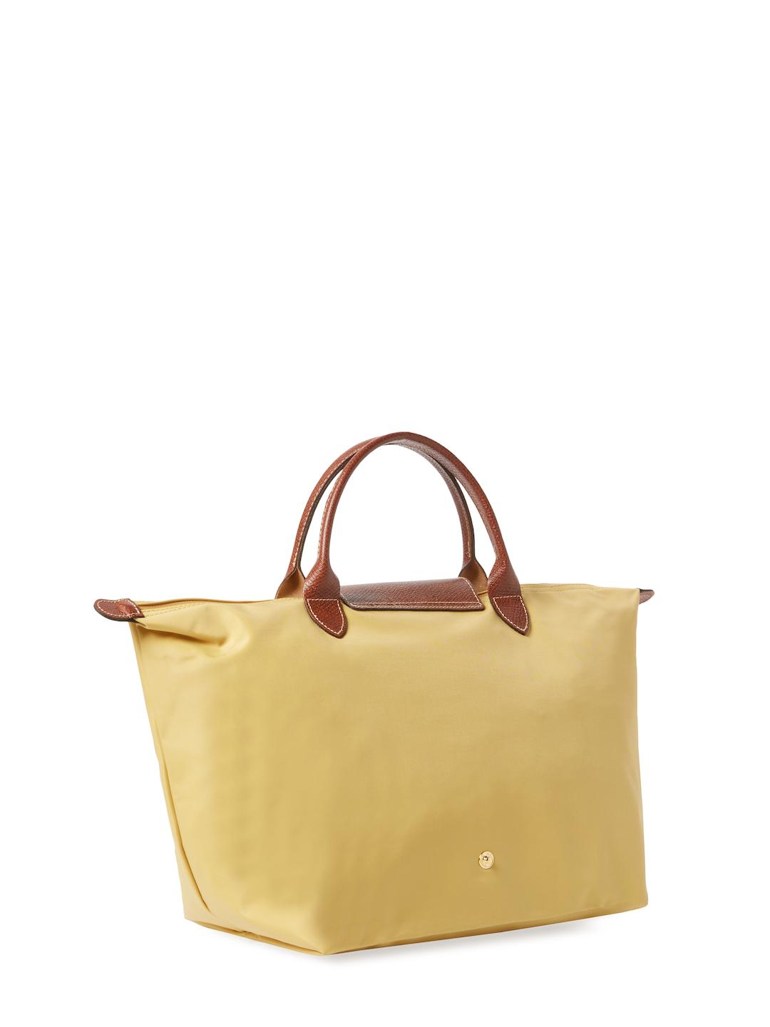 longchamp yellow tote bag