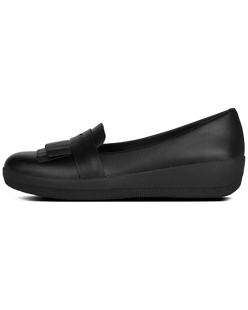Fitflop Vianne Fringey Sneakerloafer in Black | Lyst