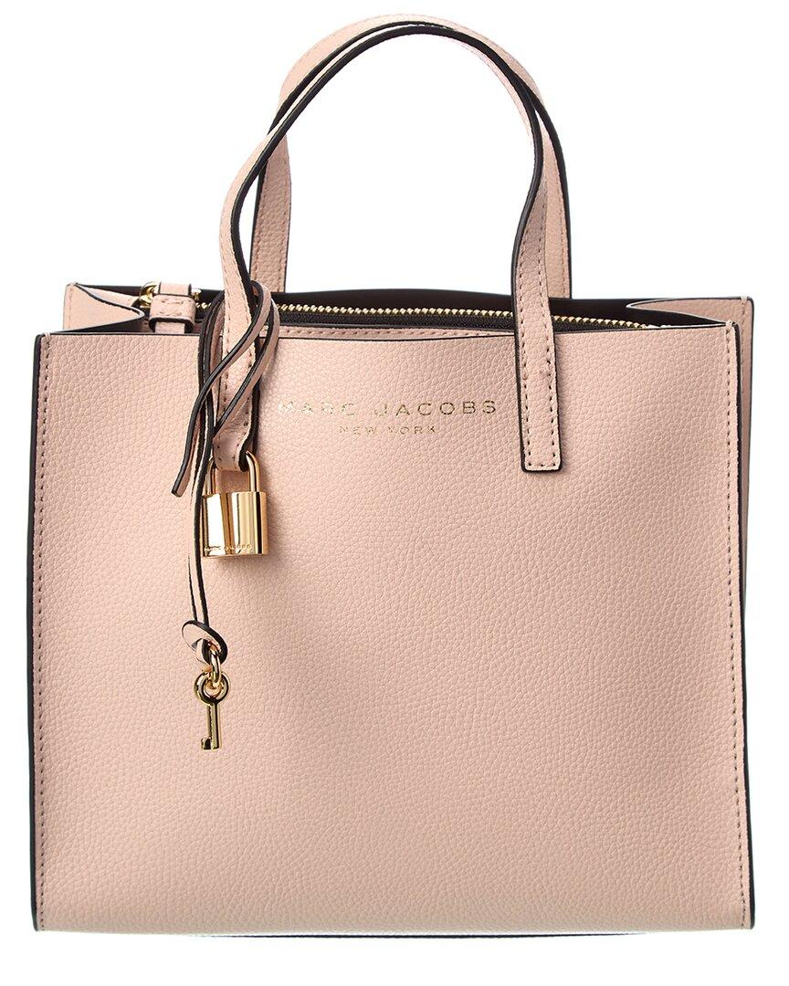 Marc Jacobs Grind Mini Leather Tote in Natural | Lyst Canada