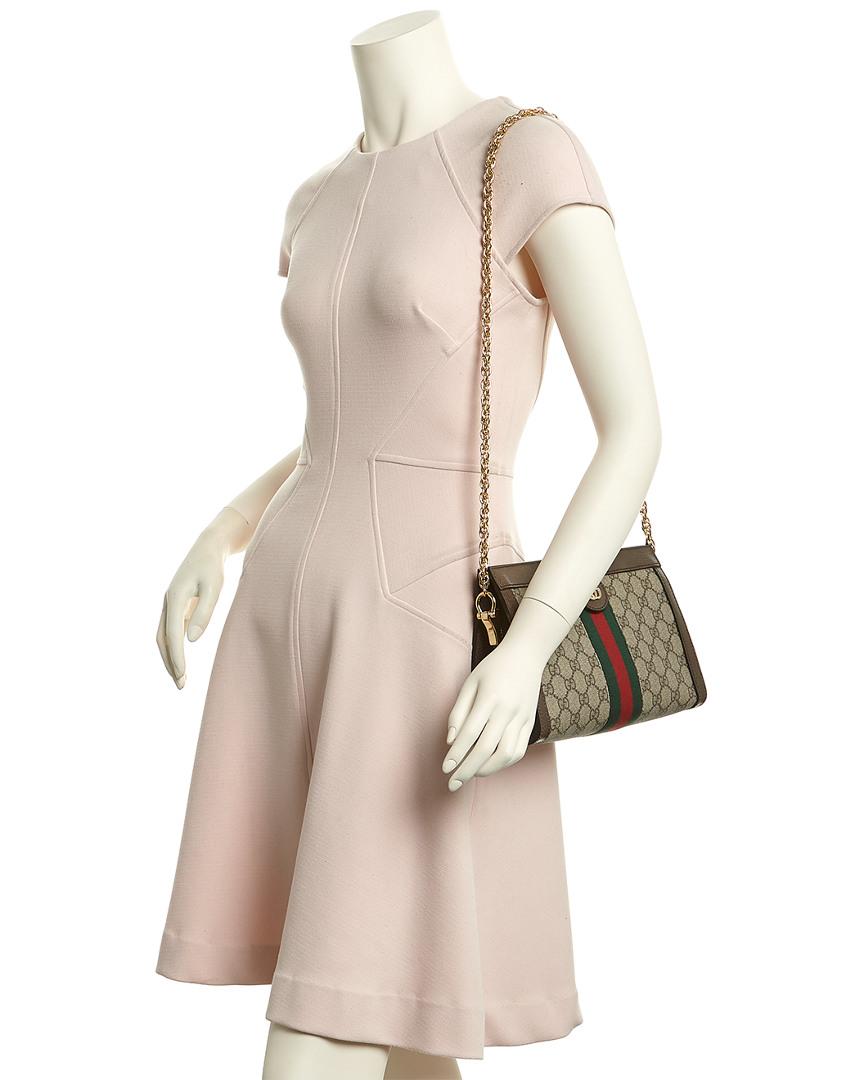 gucci linea dragoni gg supreme canvas small shoulder bag