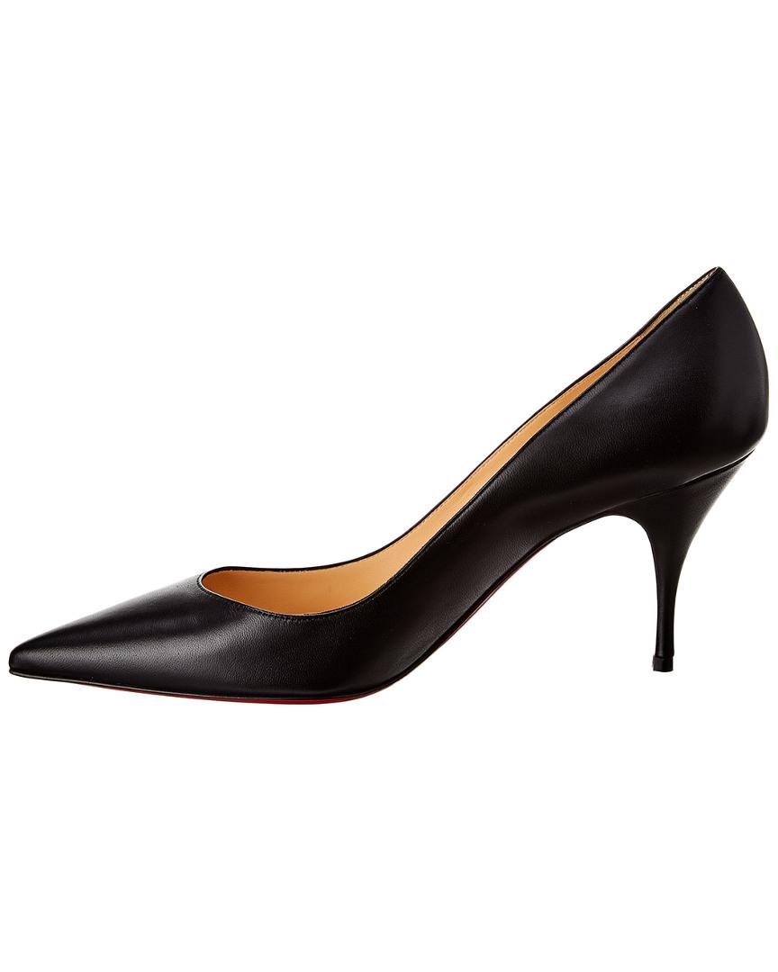 Christian Louboutin Clare 80 Leather Pump in Black | Lyst