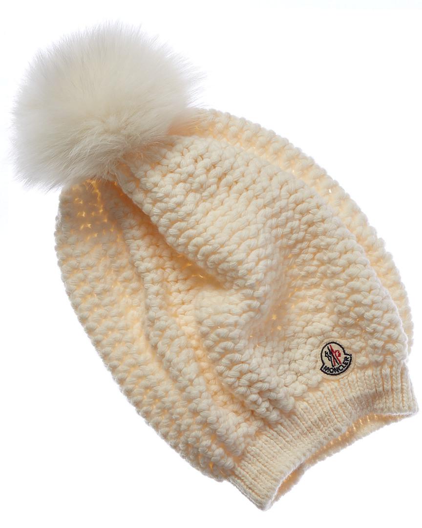moncler bobble top beanie