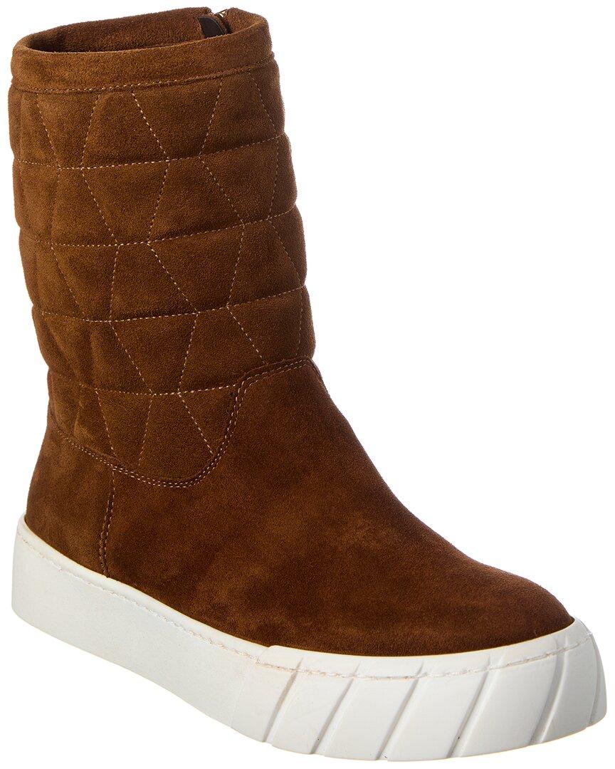 Aquatalia Nelle Suede Bootie in Brown Lyst UK