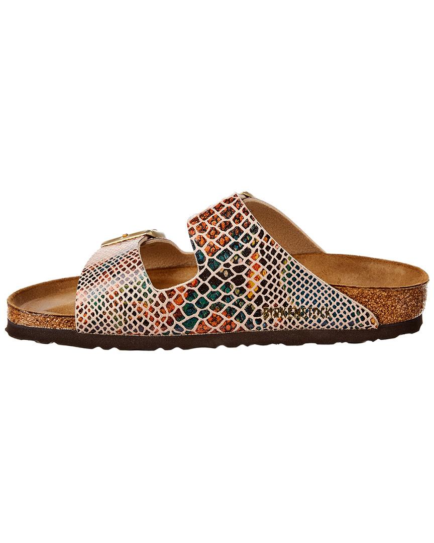 birkenstock snakeskin sandals