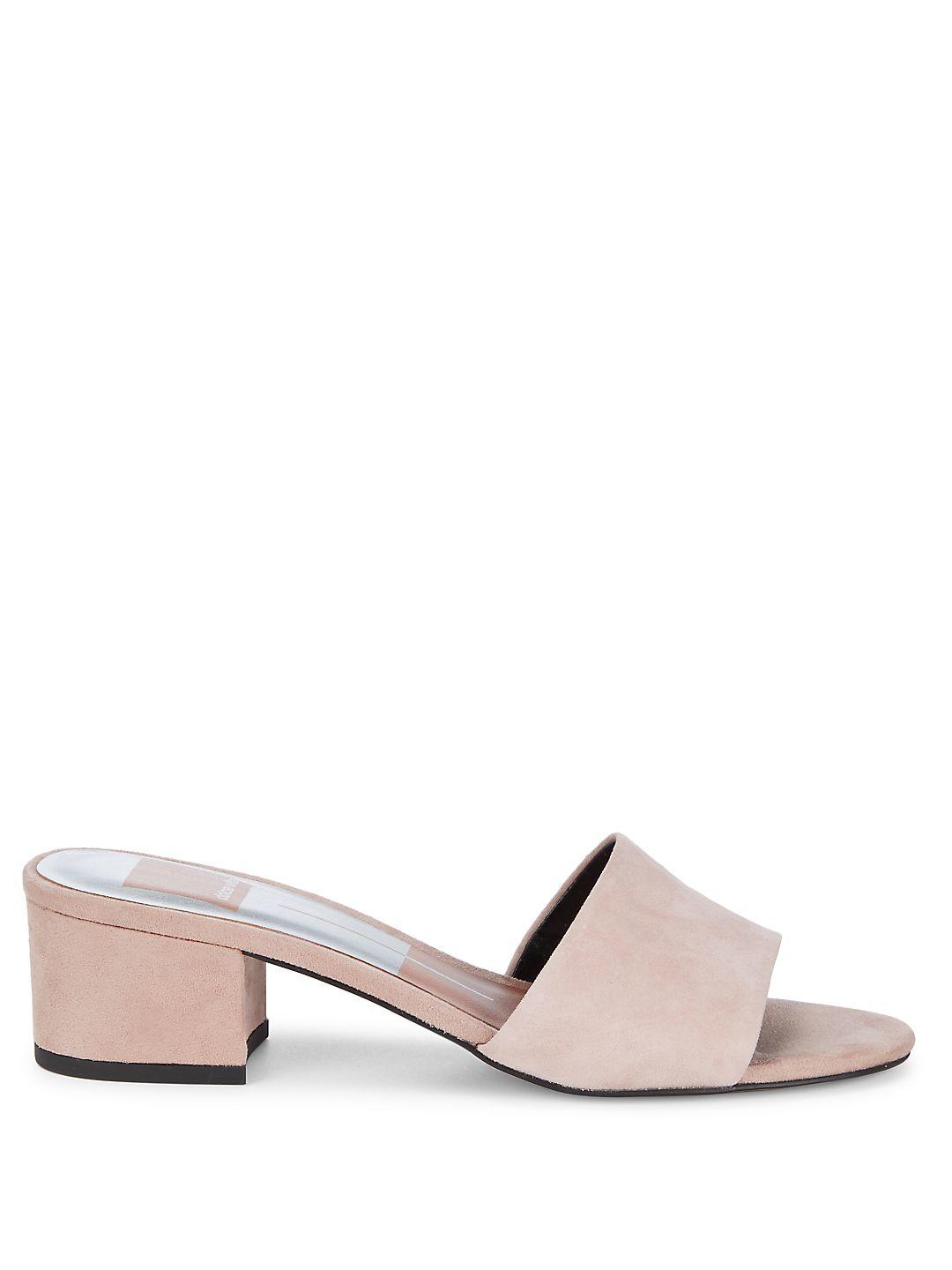dolce vita atira block heel mules