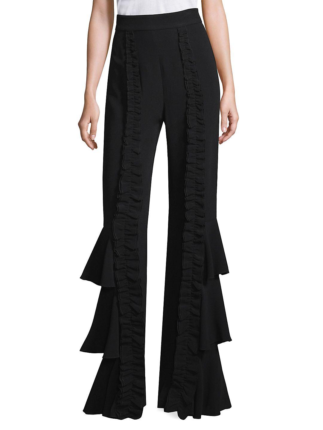 Alexis Synthetic Carine Ruffle Pants in 