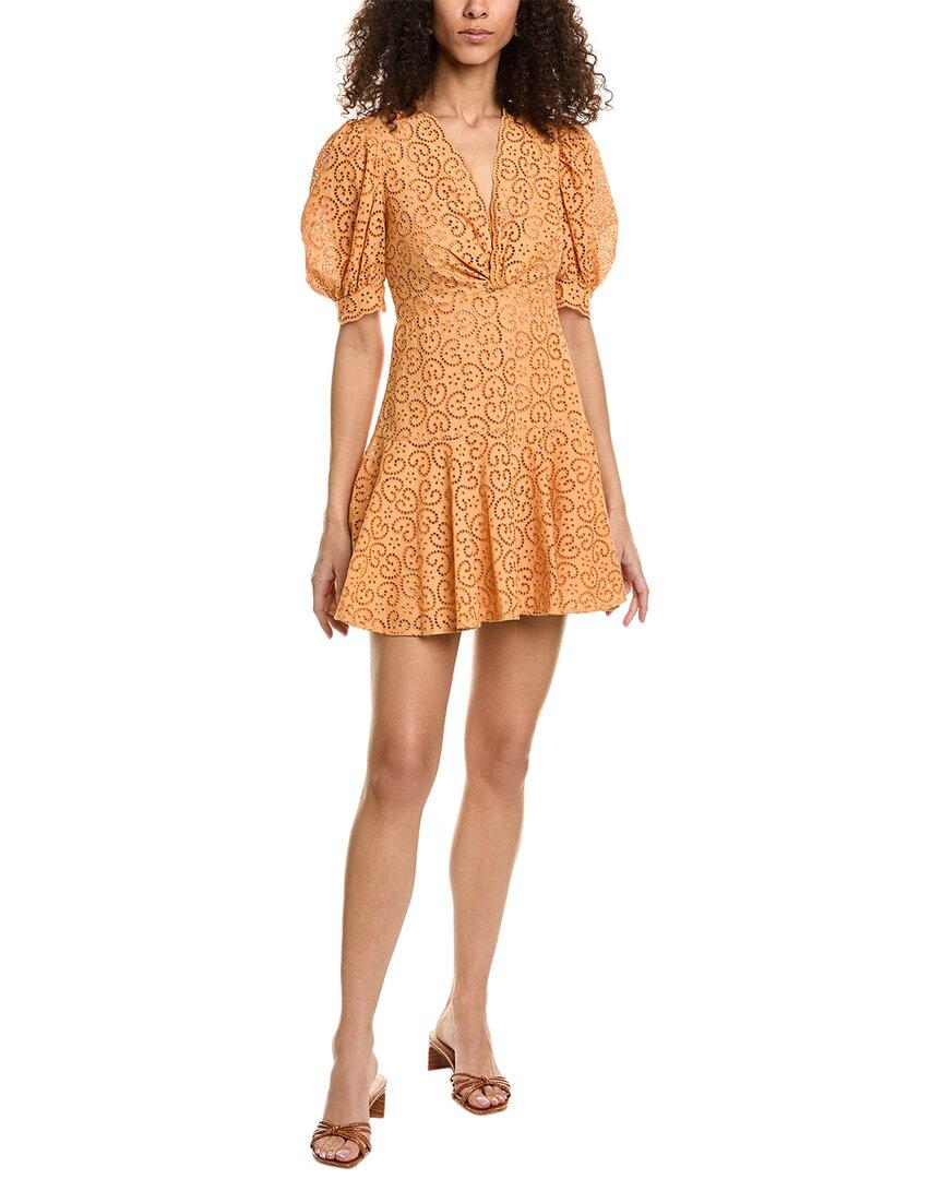 Orange eyelet dress sale