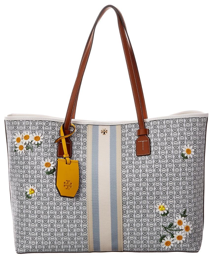 Tory Burch Gemini Link Canvas Small Tote – Luxe Paradise