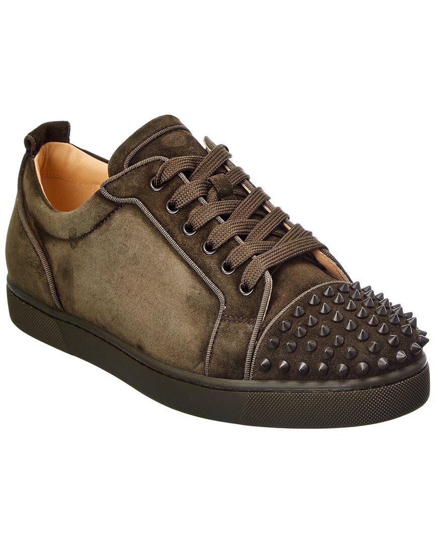 Christian Louboutin Louis Junior Spikes Suede Sneaker in for Lyst